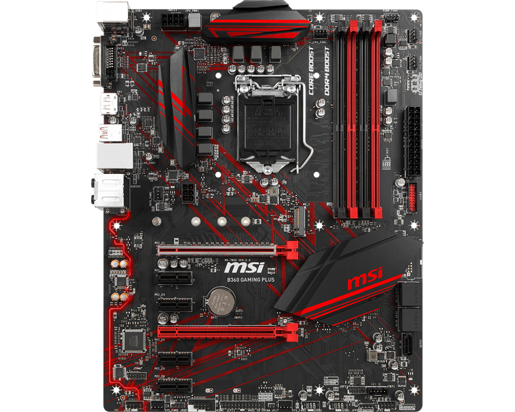 Msi b360 gaming plus совместимость процессоров