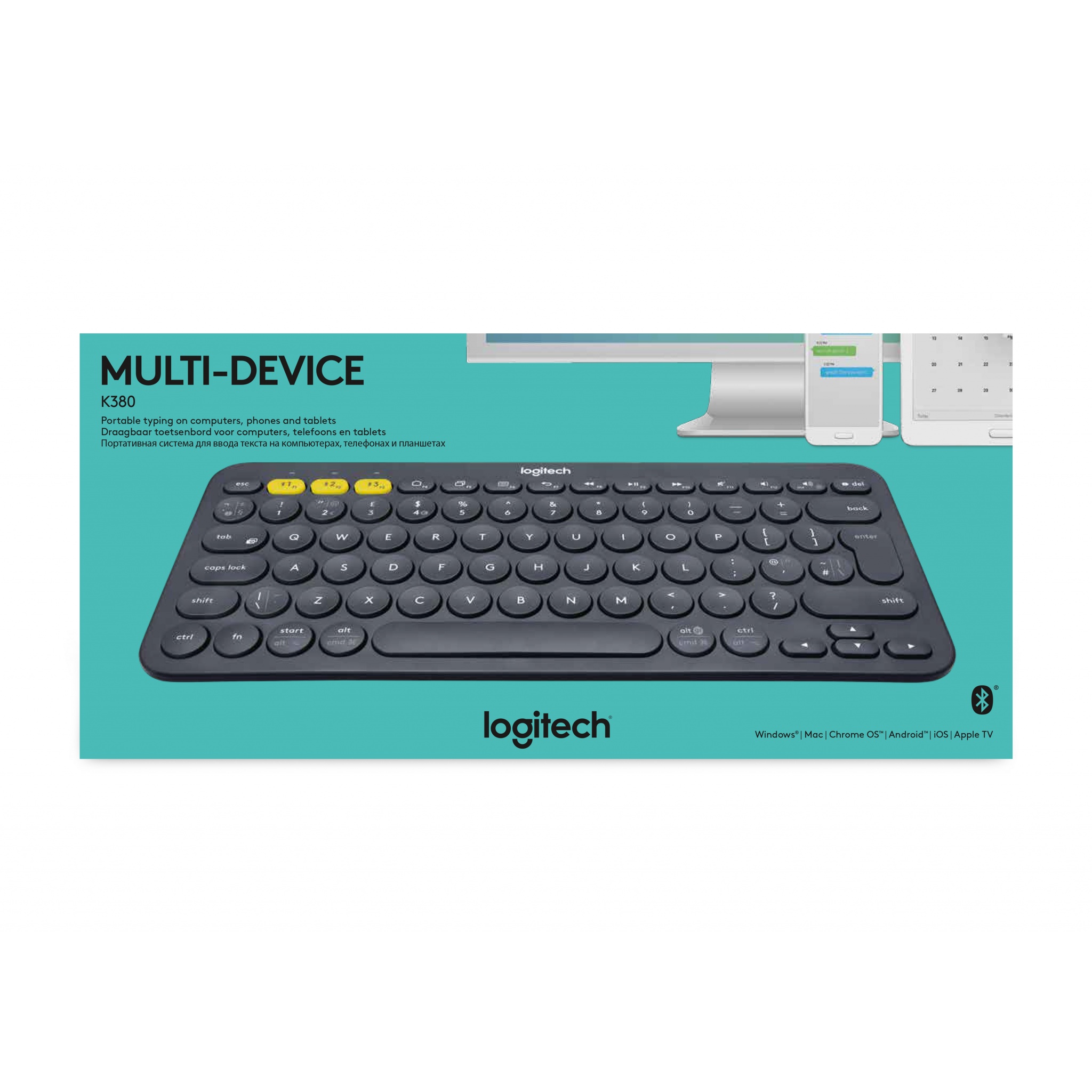 Logitech K380 Bluetooth Keyboard - French Layout AZERTY