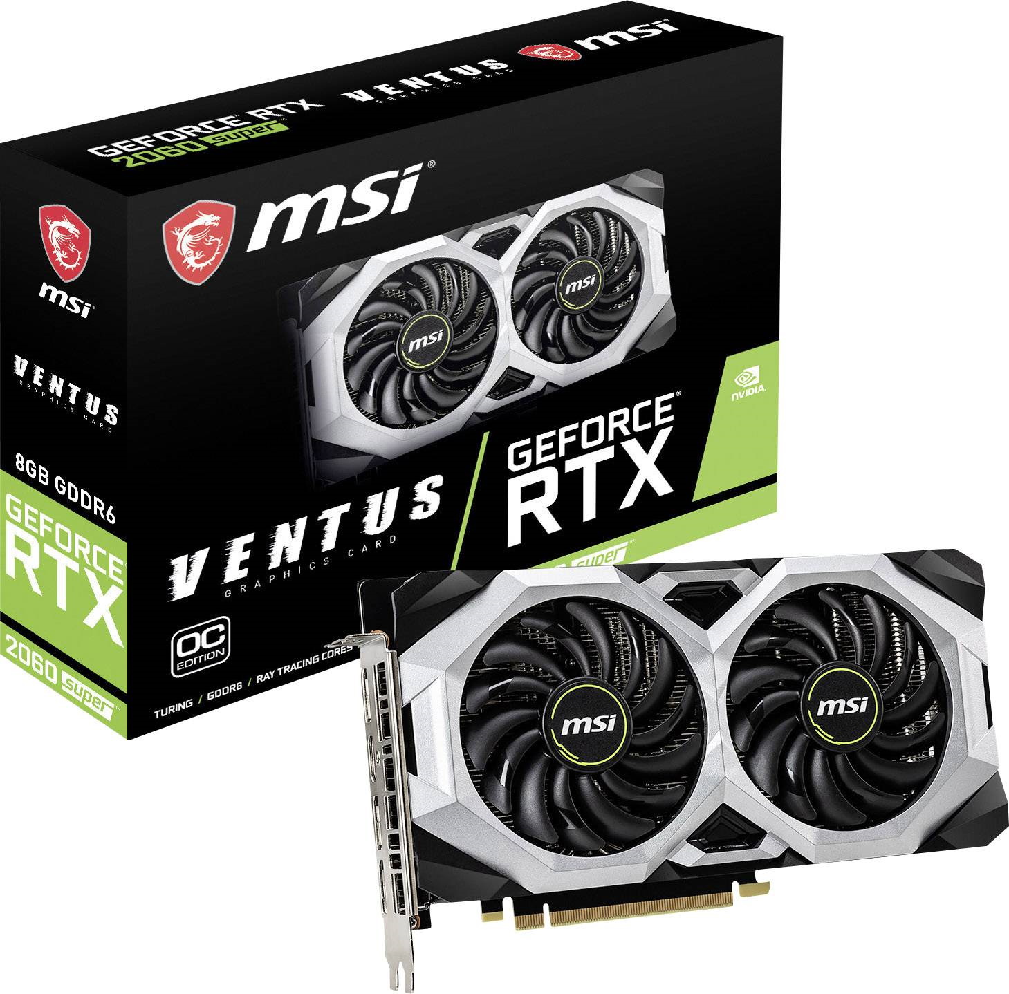 MSI GeForce RTX 2070 Super Ventus OC Dual Fan Graphics Card - 8 GB